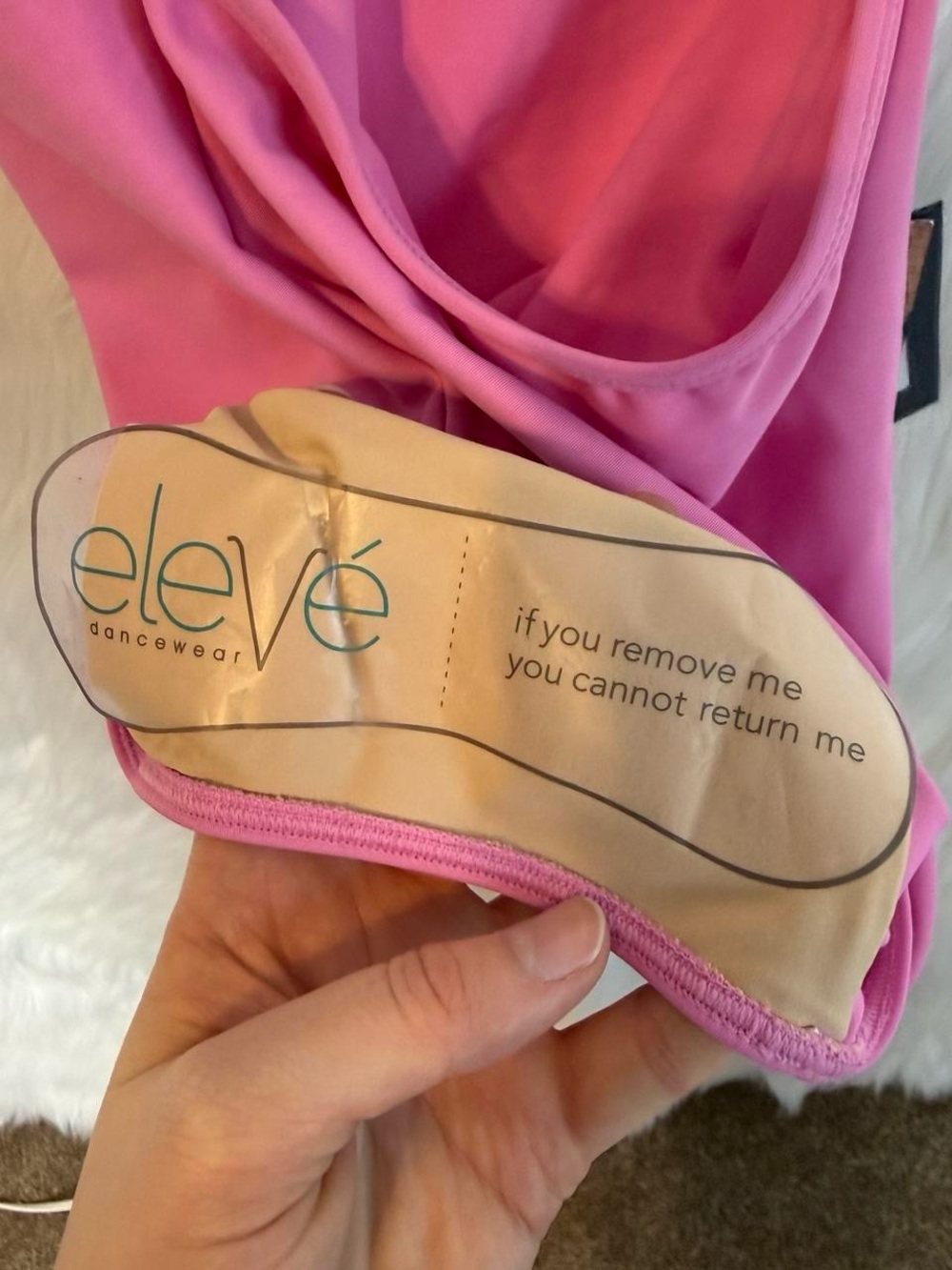 NWT Eleve Fabiola Leotard in Pink Lemonade Ballet Dance Strappy Pinch Front NEW - Picture 7 of 8
